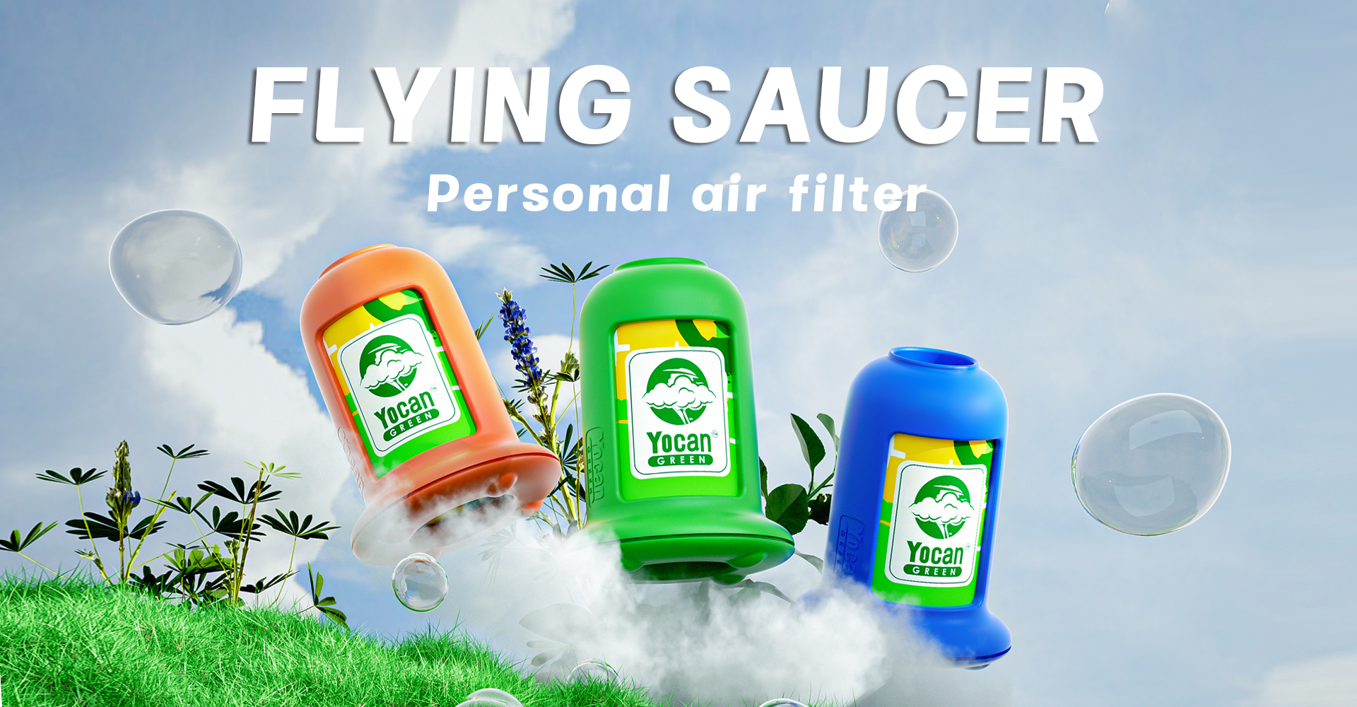 Yocan Green Flying Saucer Personal Air Filter