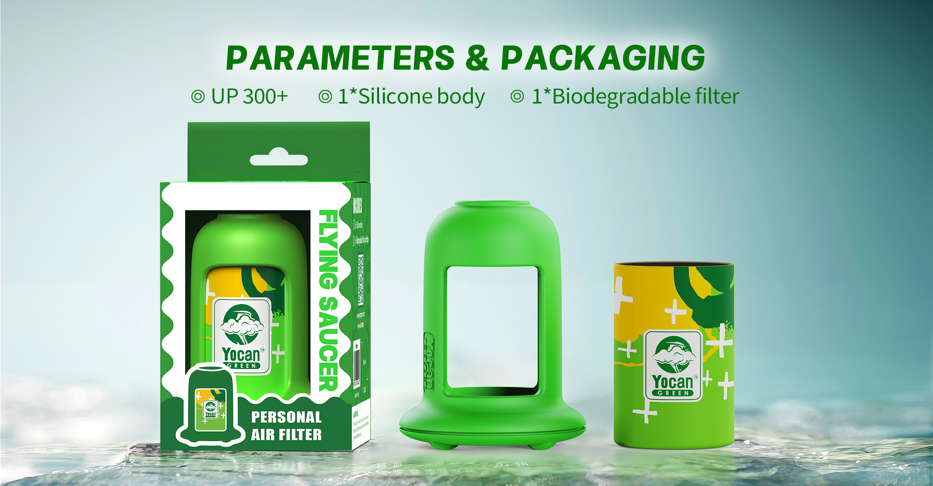 Yocan Green Flying Saucer Personal Air Filter