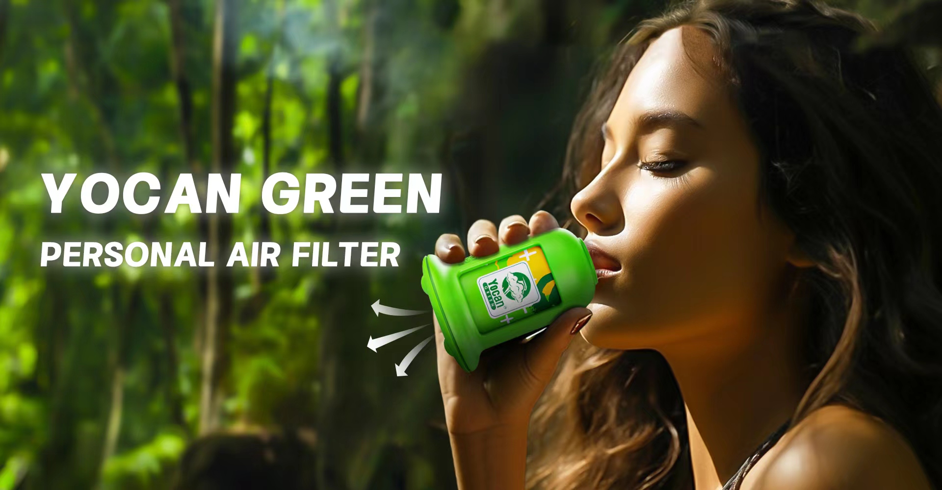 Yocan Green Personal Air Filter flying saucer model